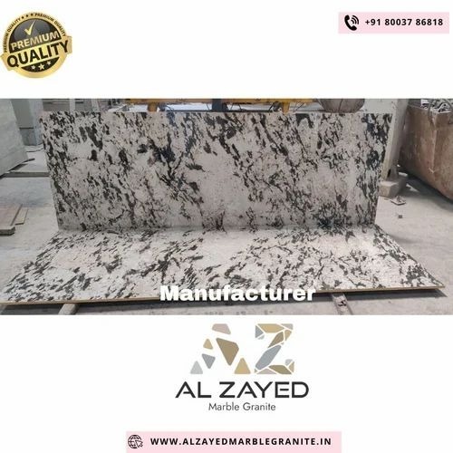 Alaska White Granite - 15 Mm Thickness, 8x3+ Inches, Polished White Granite