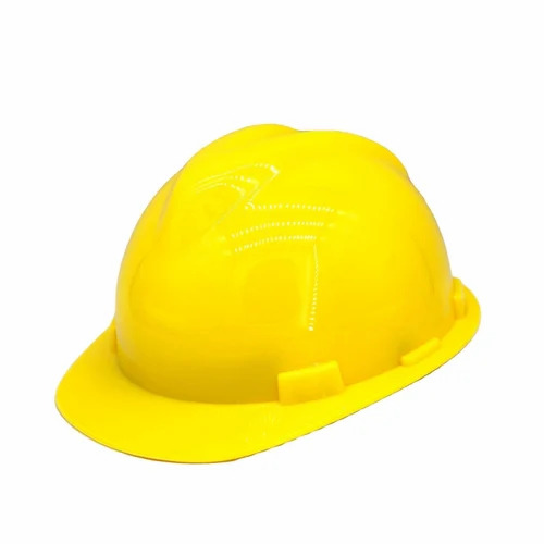 King Industrial Safety Helment - Plastic, Standard Size, Yellow | Open Face Workplace Safety Helmet, Eco Friendly, Long Lasting