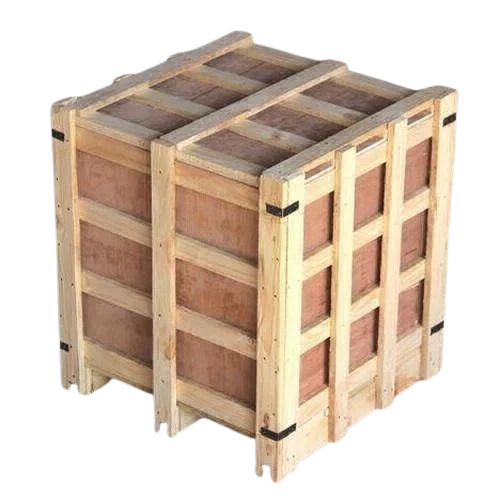 Pine Wooden Packing Boxes - Solid Wood 50Kg Capacity Brown Square | Eco Friendly Fine Finish Polished