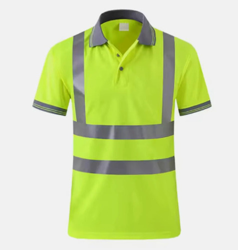 Reflective T Shirt - Polyester, All Size, Green | Sleeveless, Stylish, Comfortable, Anti Wrinkle, Washable, Fireman Vest