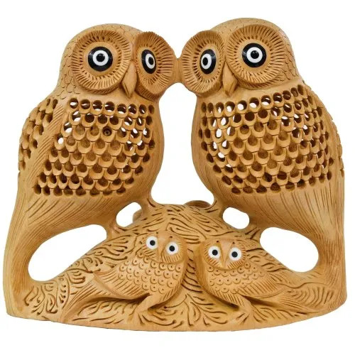 Wooden Owl Couple - Design Type: .