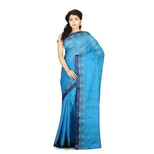 Blue Ladies Cotton Saree