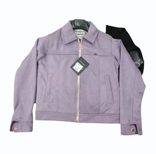 Ladies Cotton Blend Full Sleeve Jacket - Medium Plain Pattern | Breathable Anti UV Quick Dry Double Pockets