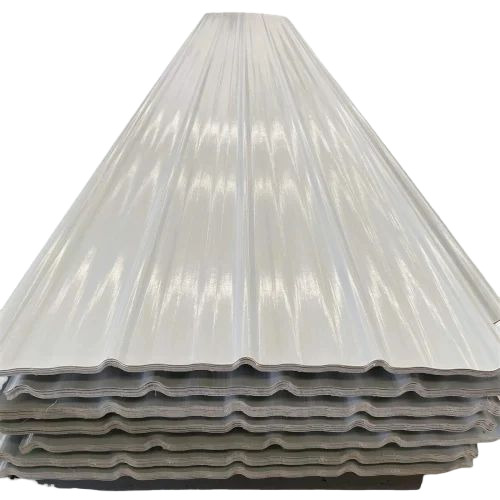 Polished White FRP Roofing Sheet - FRP, Customized Size, Multi Color, 4mm Thickness | Durable, Fine Finished, Perfect Surface