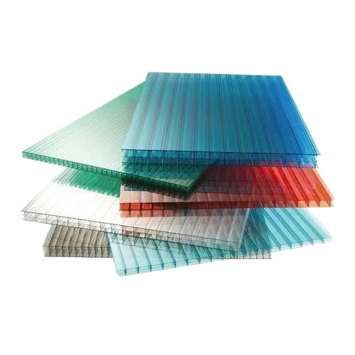 Polycarbonate Roofing Sheet - Polycarbonate, Rectangle, Plain Pattern, Fine Finished | Durable, Polished Surface, Industrial Use