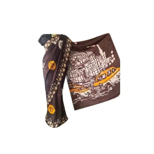 Printed Matka Silk Saree