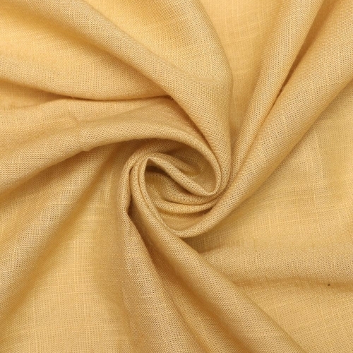 Rayon Fabric - Cotton Material, Golden Color, Light Weight, Washable, Perfect Finish