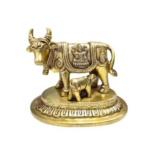 2 Kg Brass Cow Statue