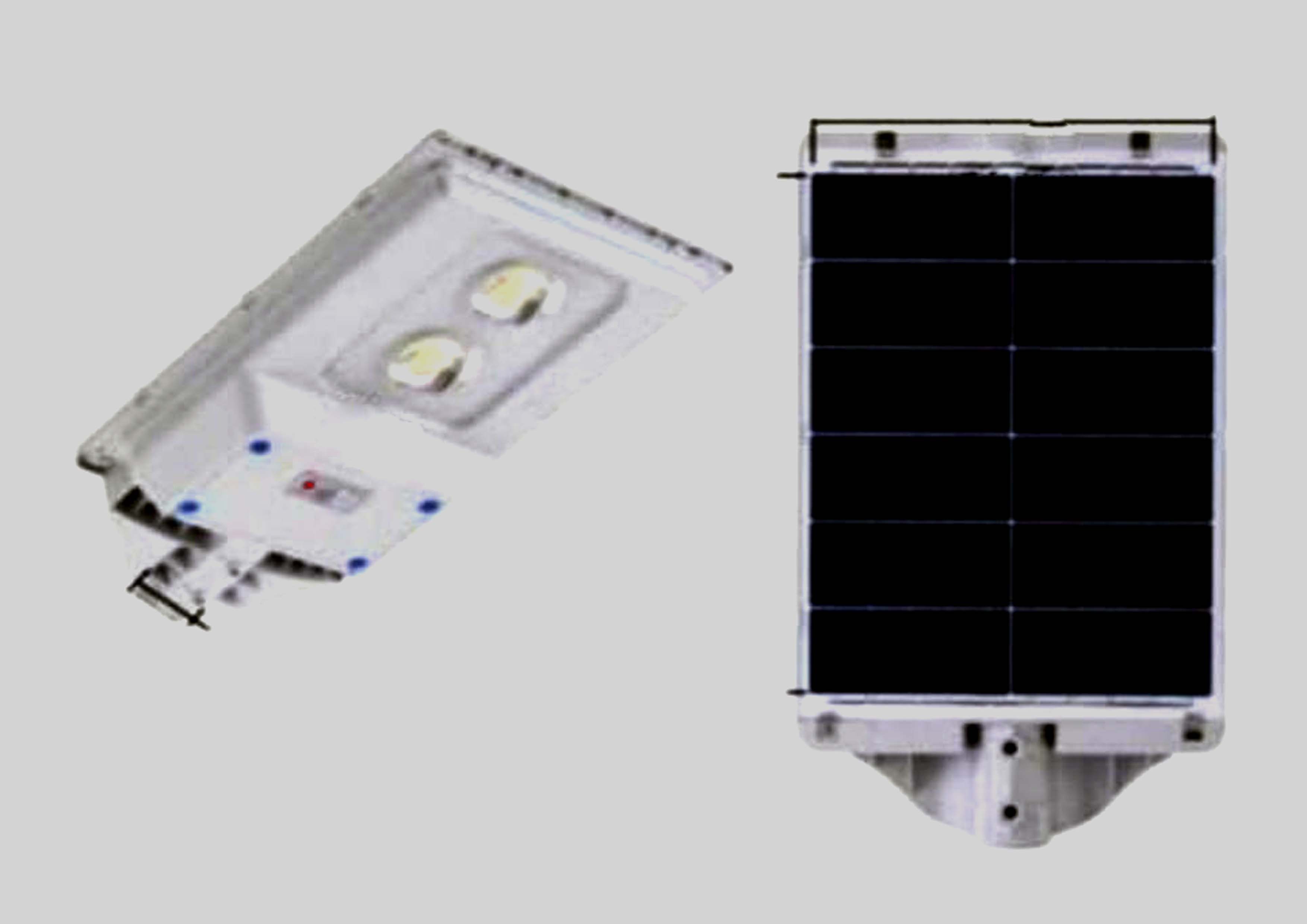 250 Watt Dual Lens Solar Street Light All In One Ip65 - Color: Cool White