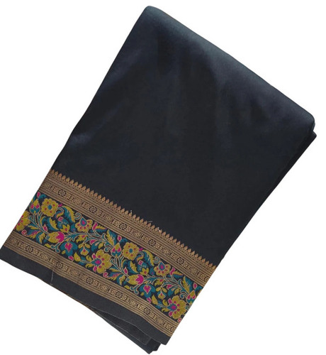 Black Kanjivaram Art Silk Saree