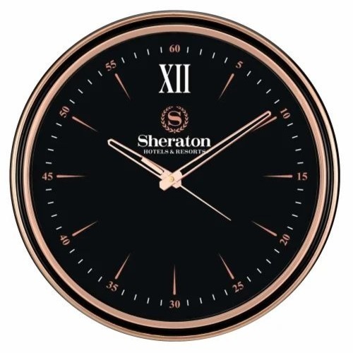 Black Promotional Wall Clock