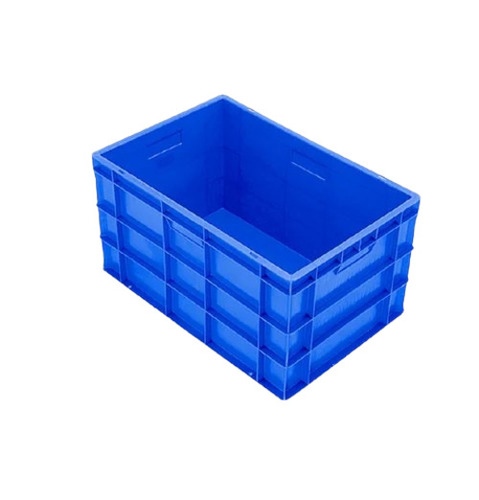 Blue Plastic Storage Crate