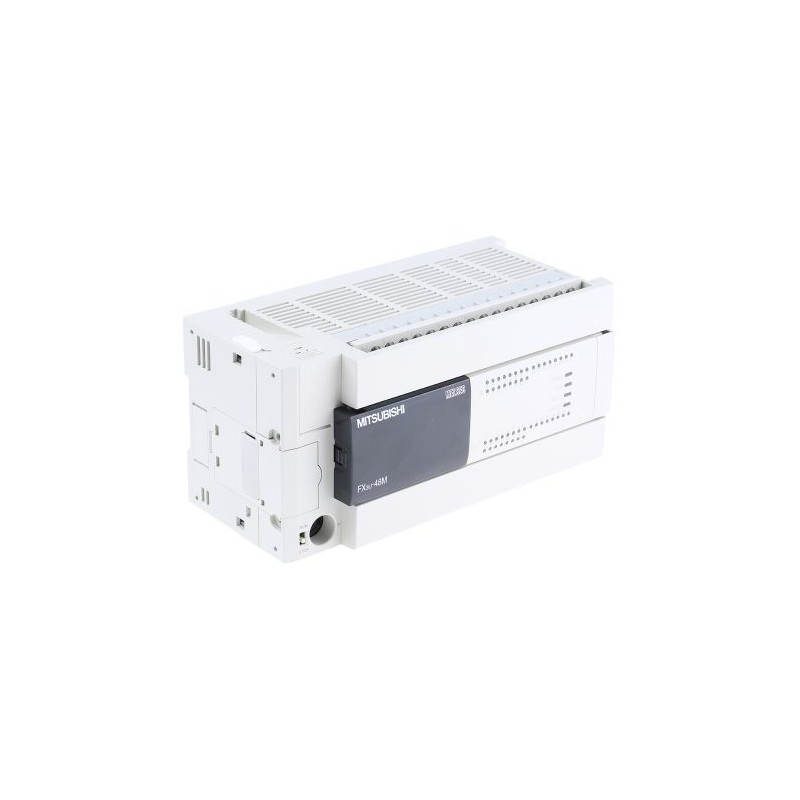 Fx3u 48mt Ess Mitsubishi Plc - White, Standard Size, 220-440V | Low Power Consumption, User-Friendly Programming, Process Automation, 1 Year Warranty