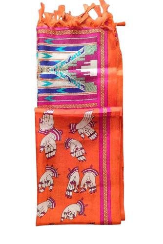 Ladies Printed Pure Silk Stole - Silk 2.25 Meter Multicolor | Comfortable Printed Evening Wear