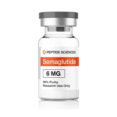 Peptide Sciences Semaglutide 6mg Vial - New, 6mg, Bottle | Pharmaceutical Use, Injection, Research Use, Room Temperature Storage