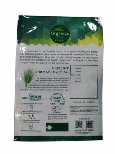 Pulses Packaging Pouch - LDPE, 1 Kg, Multi Color, Rectangular | Heat Seal Closure, Digital Print, Water Resistant, Eco Friendly