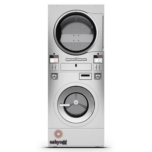 15 Kg Speed Queen Stacked Washer And Dryer - Metal, Silver, 220-440 V | Energy Efficient, Dual Function, Smart Technology
