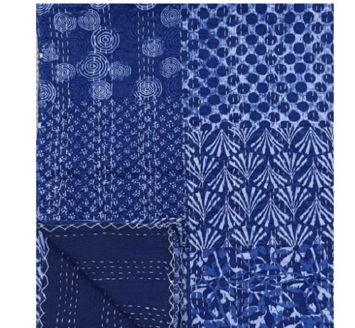 Block Print Kantha Quilts