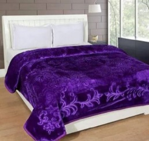 Blue Double Bed Mink Blanket - Age Group: Children