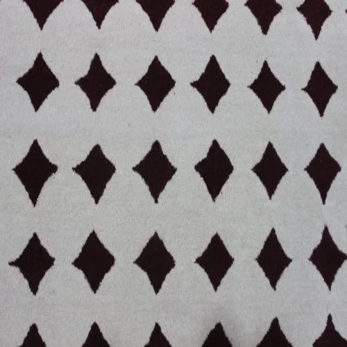 Diamond Geometric Pattern Floor Carpet - Wool, 5x7 Foot, Rectangle | Anti-Bacteria, Non-Slip, Easy to Clean