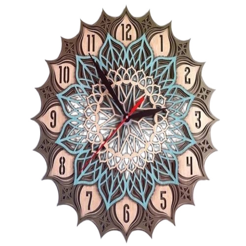 Multi Layer Wooden Wall Clock