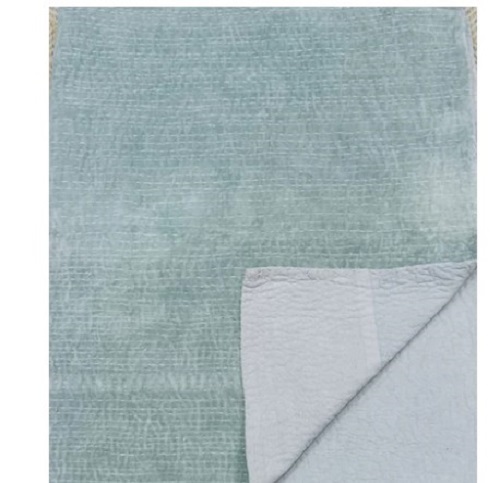 Plain Velvet Kantha Quilts