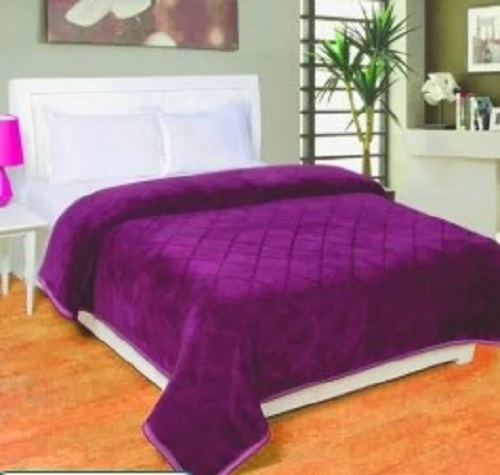 Purple Double Bed Mink Blanket