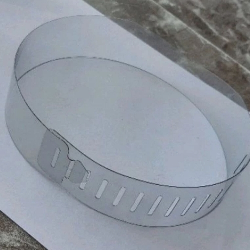 Transparent Plastic Shirt Collar