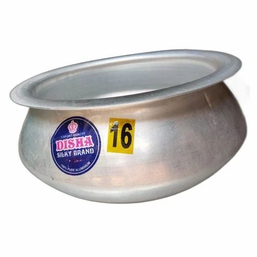 16inch Aluminium Handi - 5 Litre, Silver, Cd Bottom