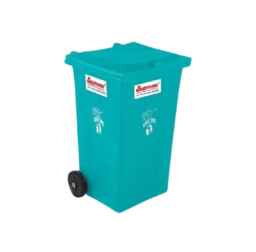 240 Ltr Wheeled Garbage Bins - Plastic 580x660mm Blue | Crack Resistant Durable Detachable Wheels Easy Waste Segregation