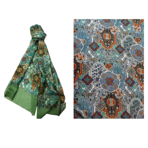 Art Digital Printed Silk Tabby Stole