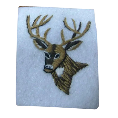 Cotton Embroidered Garments Badges - Cotton Fabric, 50-60 mm, Yellow & Black, Durable Eco-Friendly Embroidered Pattern