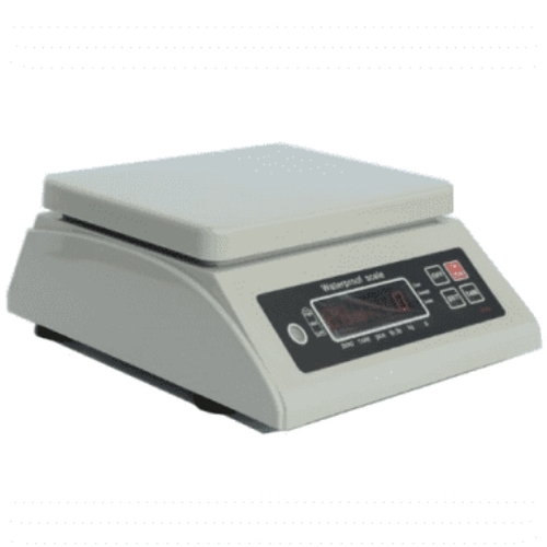 Counter Scales - Metal and Plastic Standard Size White Digital Display | Battery Powered Corrosion Resistant Floor Mounted Automatic Counting
