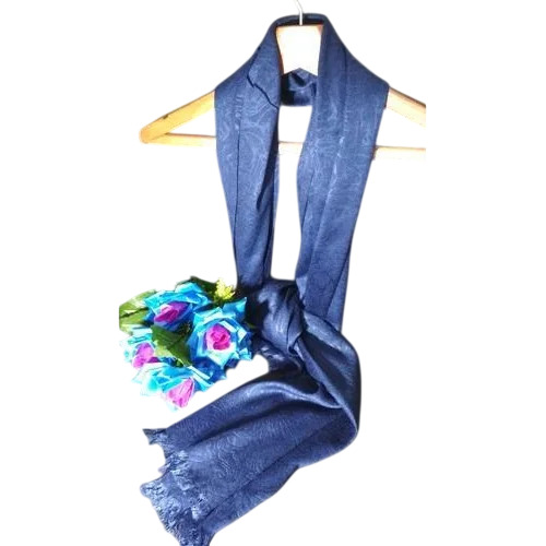 Ladies Gray Stole - Lycra Fabric, Rectangular Shape, Plastic Packet, Gray | Comfortable, Plain Pattern, Daily Wear