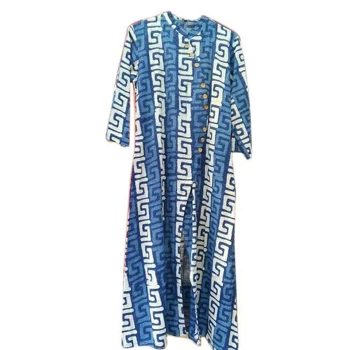 Ladies Handloom Print Cotton Kurti - Cotton, Size 36-46 Inch, Multicolor | Breathable, Washable, Casual Daily Wear, 3-4th Sleeve, Modern Style