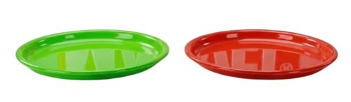 Plastic Dinner Plates - Color: Multicolour
