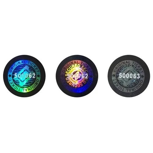 3d Hologram Labels - Plastic, Standard Size, Multicolor | Self Adhesive, Lightweight, Water Resistant, Eco Friendly