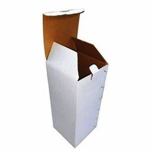 8 X 5 X 5 Inch 3 Ply White Corrugated Box