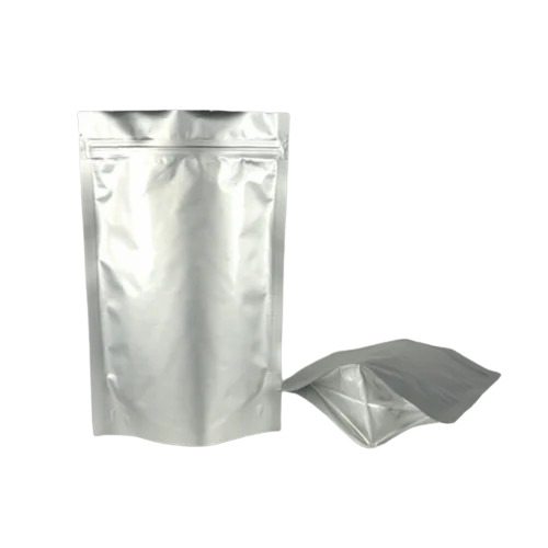 Aluminium Foil Bag - Aluminium 8x12 Inches Silver, Water Resistant Eco Friendly Stand Up Pouch