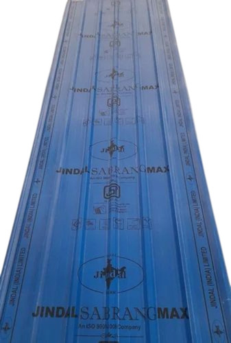 Color Coated Roofing Sheet - Mild Steel 2ft Light Blue, 0.40mm Thickness, Durable Fine Finished
