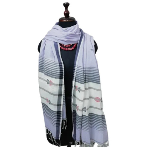 Ladies Casual Cotton Jamdani Stole