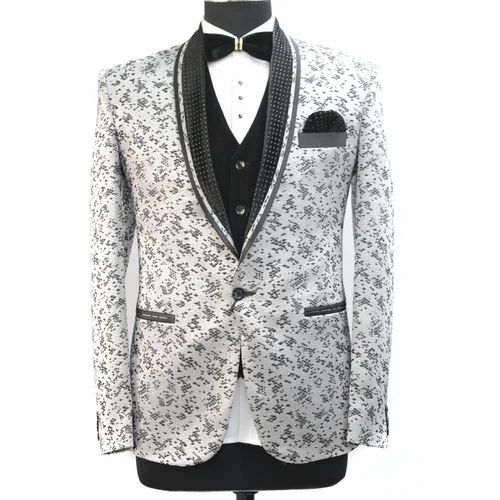 Printed Tuxedo Suit