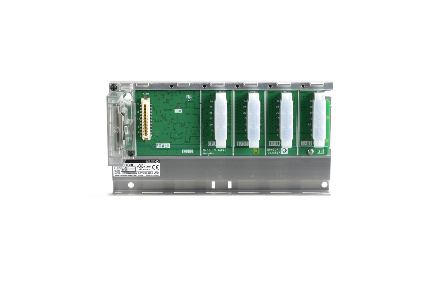 Q33b Mitsubishi Plc Modular - Standard Size, Gray and Green, 220-440V | Long Life Cycle, Low Power Consumption, Tested Quality