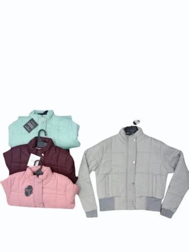 Women Casual Plain Polyester Jacket