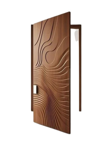 Brown Mdf Wooden Door