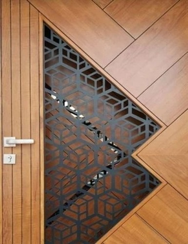 Fancy Brown Wooden Door