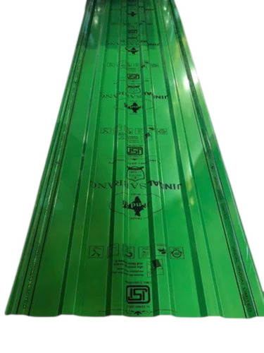 Green Color Coated Roofing Sheets - Galvanized Iron 2.5 ft, Multiple Colors, 2.5 mm Thickness | Durable, Fine Finished, Rectangle Shape