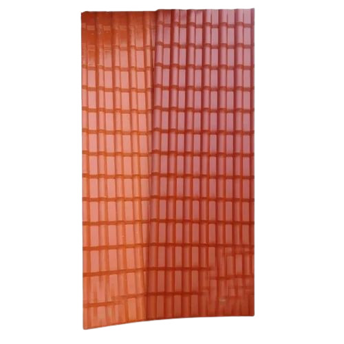 Orange Upvc Spanish Roof Tile Sheets