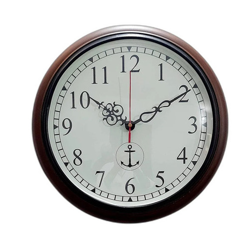 12 Inches Round Living Room Wooden Clock