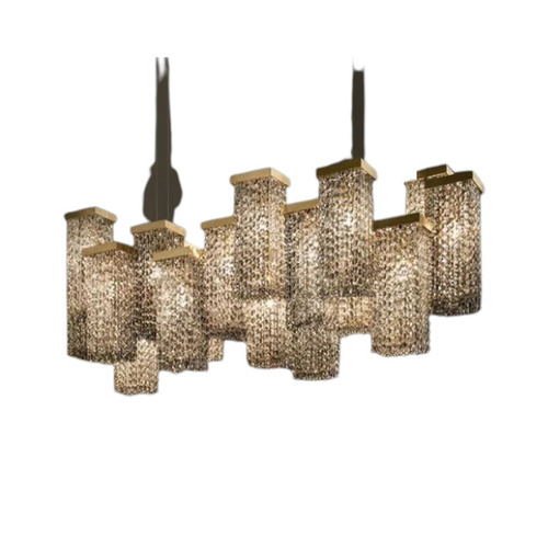 12W Hanging Crystal Chandelier